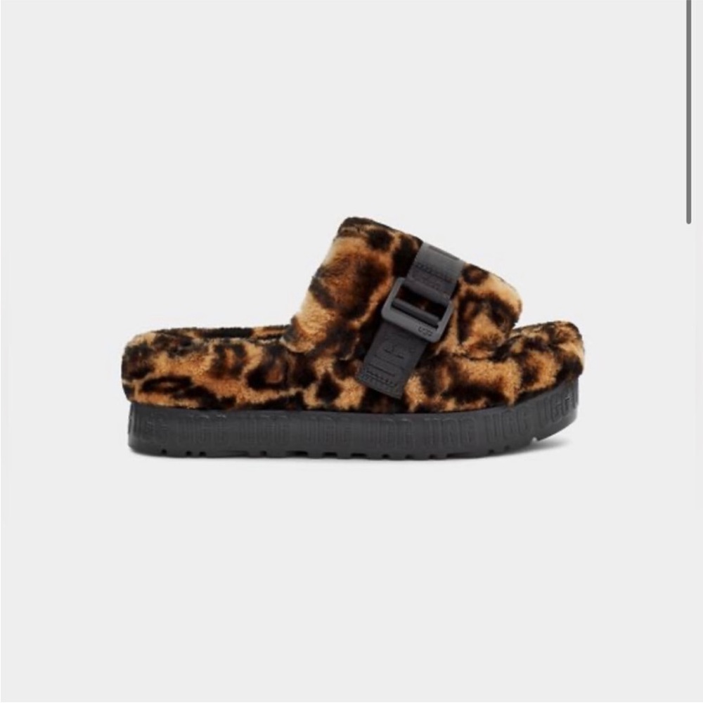 🐆UGG Fluffita Panther Print Slides Slippers